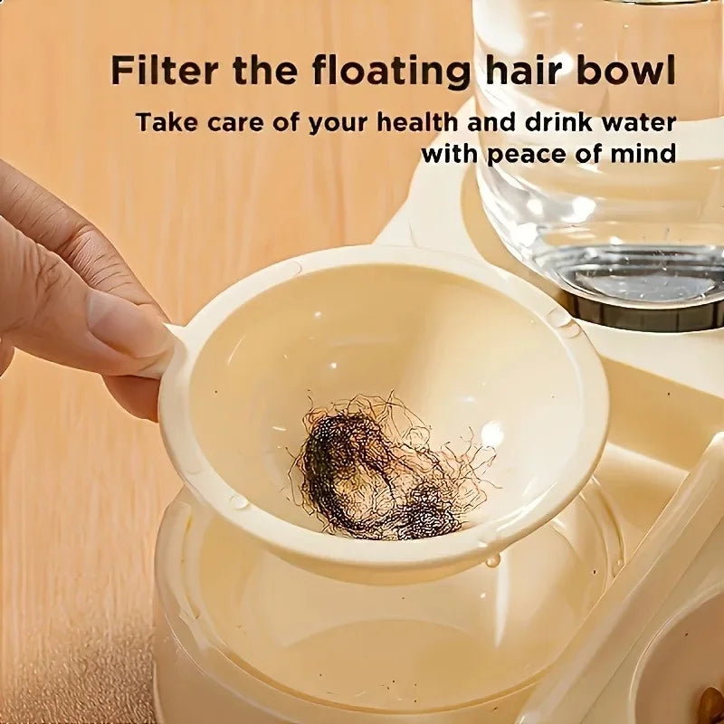 2-in-1 Automatic Cat Feeder & Water Dispenser – No Battery Required