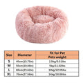 Cozy Cat & Dog Donut Bed – Soft Faux Fur Calming Pet Bed