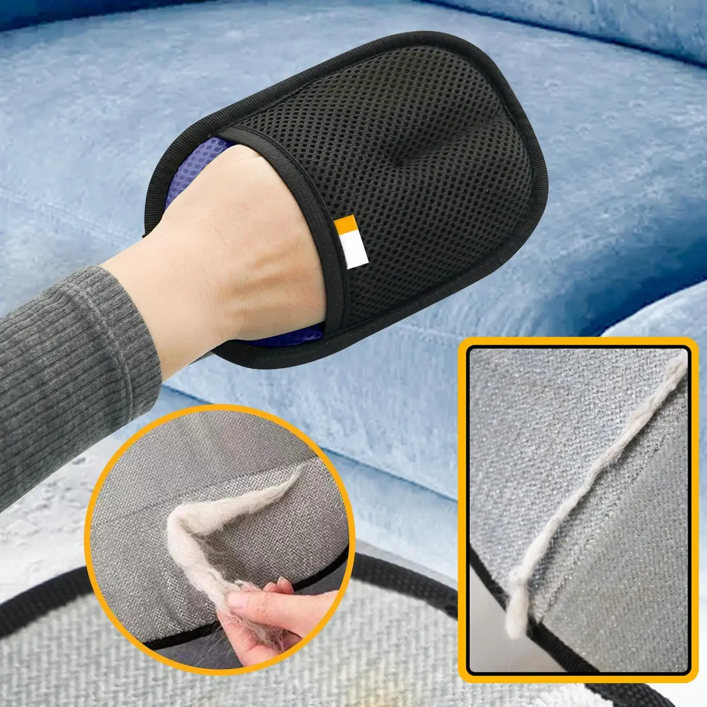 Pet Hair Remover Glove – Deshedding Tool for Fur, Furniture & Clothing