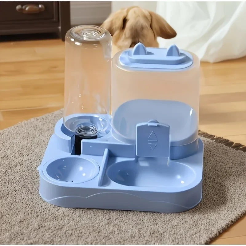 2-in-1 Automatic Cat Feeder & Water Dispenser – No Battery Required